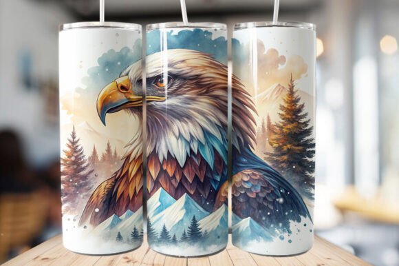 Download Bald Eagle Tumbler Wrap – PNG File - Premium Resources