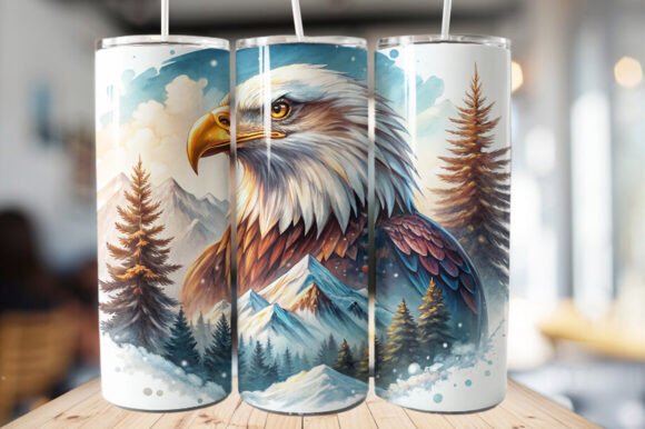 Download Bald Eagle Tumbler Wrap – PNG File - Premium Resources