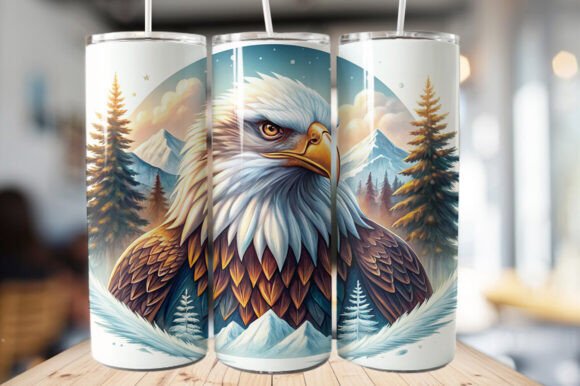 Download Bald Eagle Tumbler Wrap – PNG File - Premium Resources